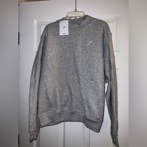 Gymshark Rest Day Cotton Contour Pullover in Gray Size Medium New with tag - Picture 9 of 10